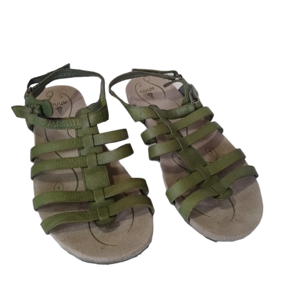 Green Strappy Sandals